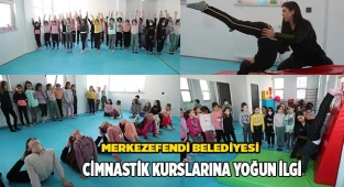 CİMNASTİK KURSLARINA MİNİK KURSİYERLERDEN YOĞUN İLGİ