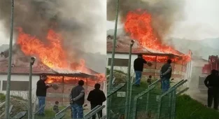 İmalathane ve 2 eve sıçrayan yangında korku dolu anlar yaşandı