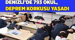 Denizli’de 793 okulda eş zamanlı korku