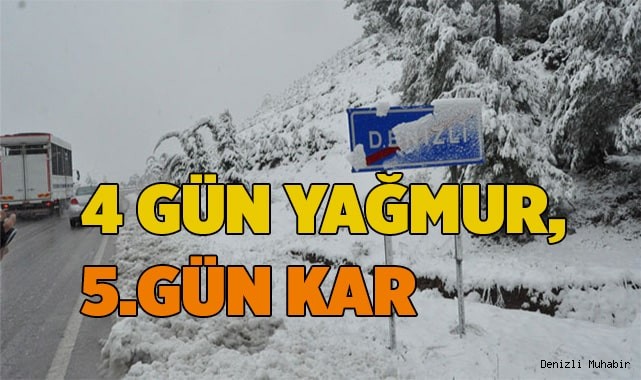 Denizli, hafta sonunu karlı geçirecek
