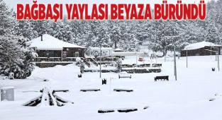 Denizli Teleferik ve Bağbaşı Yaylası beyaza büründü