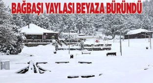 Denizli Teleferik ve Bağbaşı Yaylası beyaza büründü