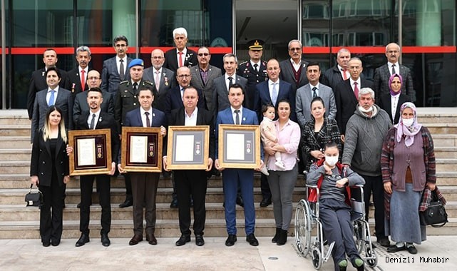 Denizlili gazilere ‘Devlet Övünç Madalyaları’ verildi