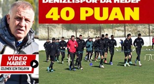 Denizlispor’da hedef en az 40 puan