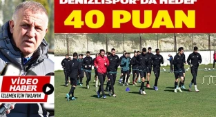 Denizlispor’da hedef en az 40 puan