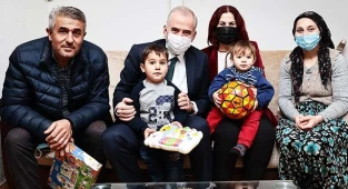 Gümüşten ailesinin ilk misafirleri Zolan çifti oldu