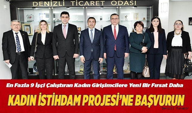 KADIN İSTİHDAM PROJESİ’NE BAŞVURUN