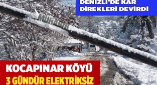 Kocapınar Köyü üç gündür elektriksiz