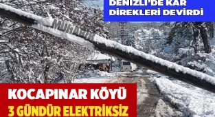 Kocapınar Köyü üç gündür elektriksiz