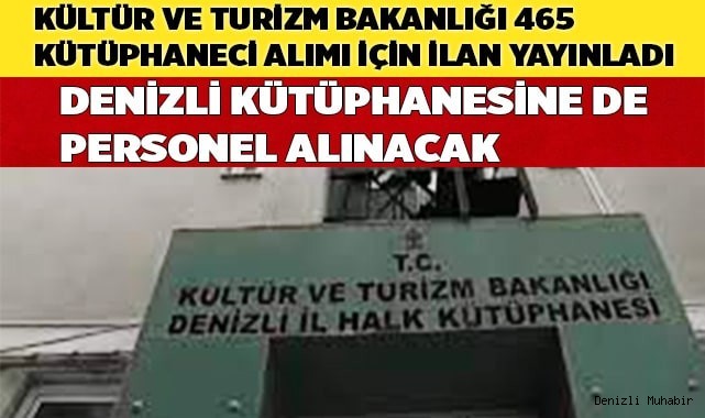 Kültür ve Turizm Bakanlığı 465 kütüphaneci alımı için ilan yayınladı