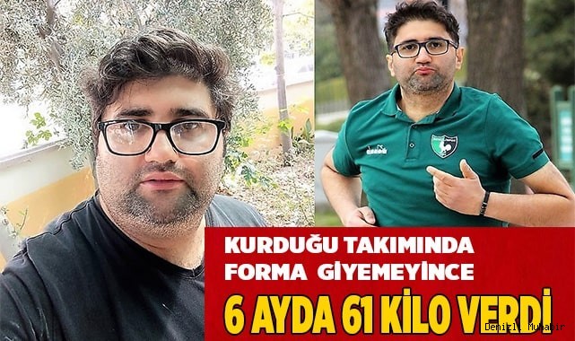 Kurduğu takımında forma giyemeyince 6 ayda 61 kilo verdi