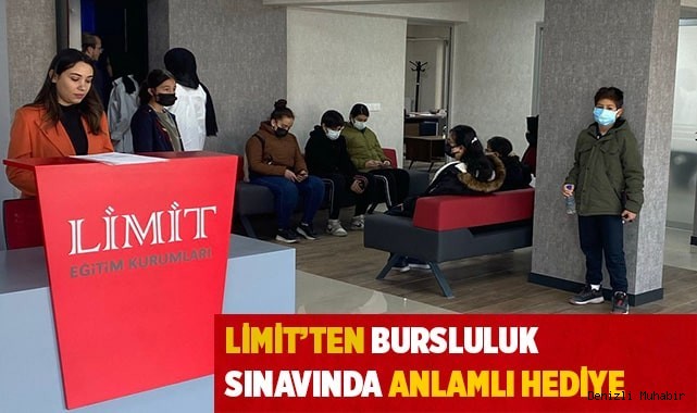 LİMİT’TEN BURSLULUK SINAVINDA ANLAMLI HEDİYE