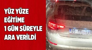 Okullarda yüz yüze eğitime 1 gün süreyle  ara verildi