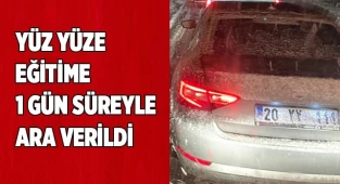 Okullarda yüz yüze eğitime 1 gün süreyle  ara verildi