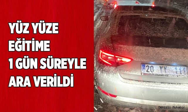 Okullarda yüz yüze eğitime 1 gün süreyle  ara verildi