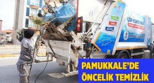 PAMUKKALE’DE ÖNCELİK TEMİZLİK