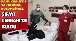 Pamukkale'yi gezerken yaralanan Kolombiyalı, şifayı Denizli'de  buldu