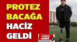 Protez bacağa haciz geldi
