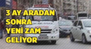 Şehiriçi minibüslerine zam geliyor