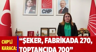 “Şeker, fabrikada 270, Toptancıda 700”