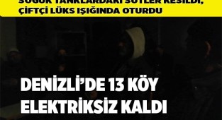  Soğuk tanklardaki sütler kesildi, çiftçi lüks ışığında oturdu