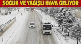 Soğuk ve yağışlı hava geliyor