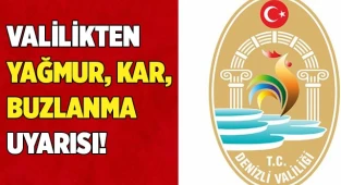 Valilikten yağmur, kar, buzlanma uyarısı!