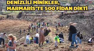 Yanan alana fidan diktiler