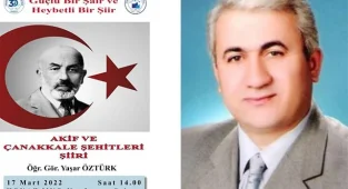 Yaşar Öztürk bugün  Honaz'da Mehmet Akif'i anlatacak