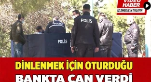 Yürüyüşten sonra dinlenmek için oturduğu bankta can verdi