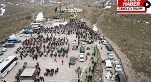 400 motorcudan Büyük Taarruz'un yönetildiği Atatürk Evi'ne ziyaret