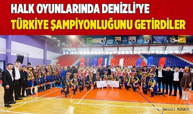 Altın madalya Denizli’nin