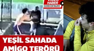 Amigo, futbolcunun burnunu kırdı