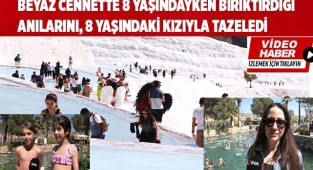 Beyaz cennet anılarını, 8 yaşındaki kızıyla tazeledi