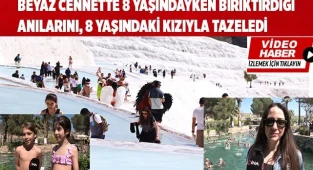 Beyaz cennet anılarını, 8 yaşındaki kızıyla tazeledi