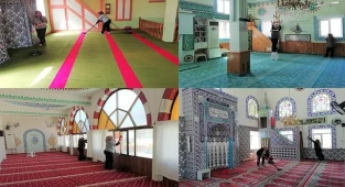 Buldan Belediyesinden, camilerde Ramazan temizliği