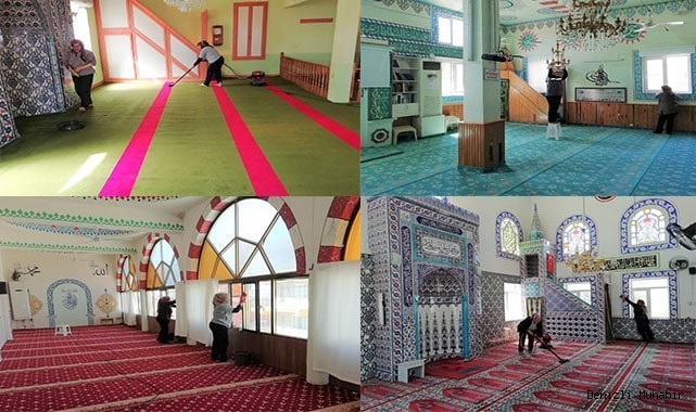Buldan Belediyesinden, camilerde Ramazan temizliği