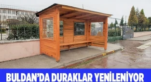 Buldan’da duraklar yenileniyor