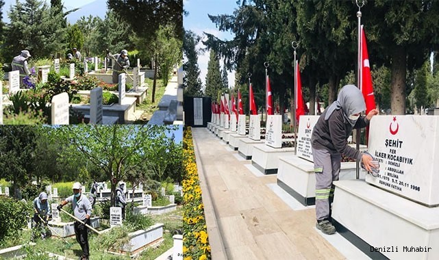 Büyükşehir’den mezarlıklarda bayram mesaisi