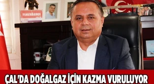 ÇAL'DA DOĞALGAZ İÇİN KAZMA VURULUYOR