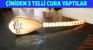 Çiniden 3 telli cura yaptılar