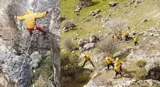 DAK gönüllülerinin iple eğitimi 7 saat sürdü