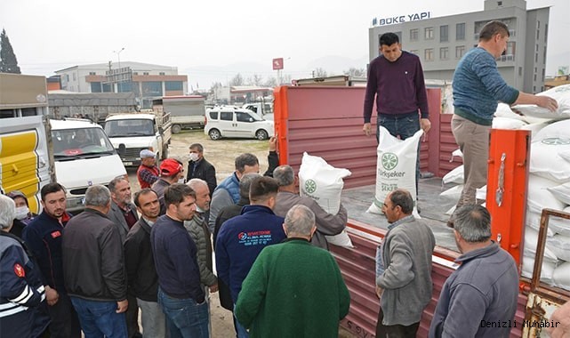 Denizli’de Arı yetiştiricilerine şeker desteği