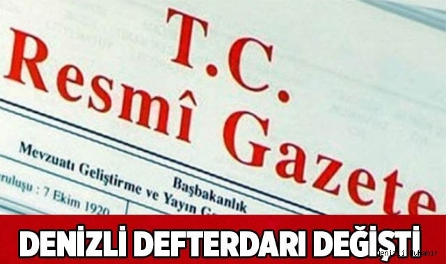 Denizli defterdarı değişti