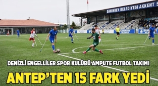 Denizli Engelliler Spor Kulübü Ampute Futbol Takımımız fark yedi