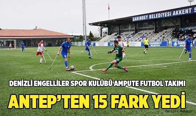 Denizli Engelliler Spor Kulübü Ampute Futbol Takımımız fark yedi