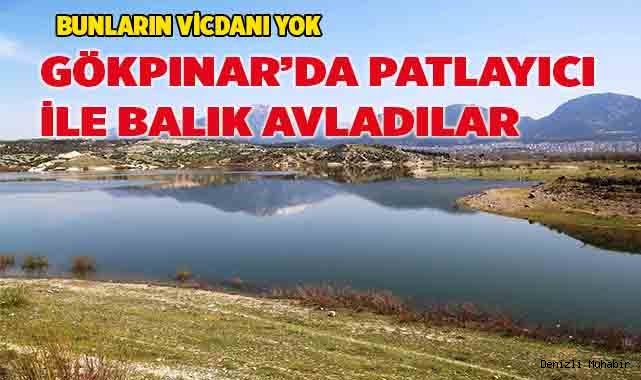 Gökpınar’da patlayıcı ile balık avladılar