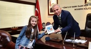 Küçük yazardan Başkan Zolan’a ziyaret