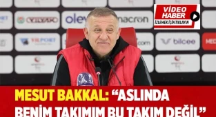 Mesut Bakkal: “Benim takımım bu takım değil”