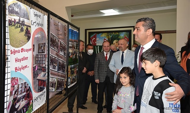 Okuyan Denizli ve Kütüphaneleriyle Yaşayan Okullar Projeleri Afişleri Sergisi Açıldı